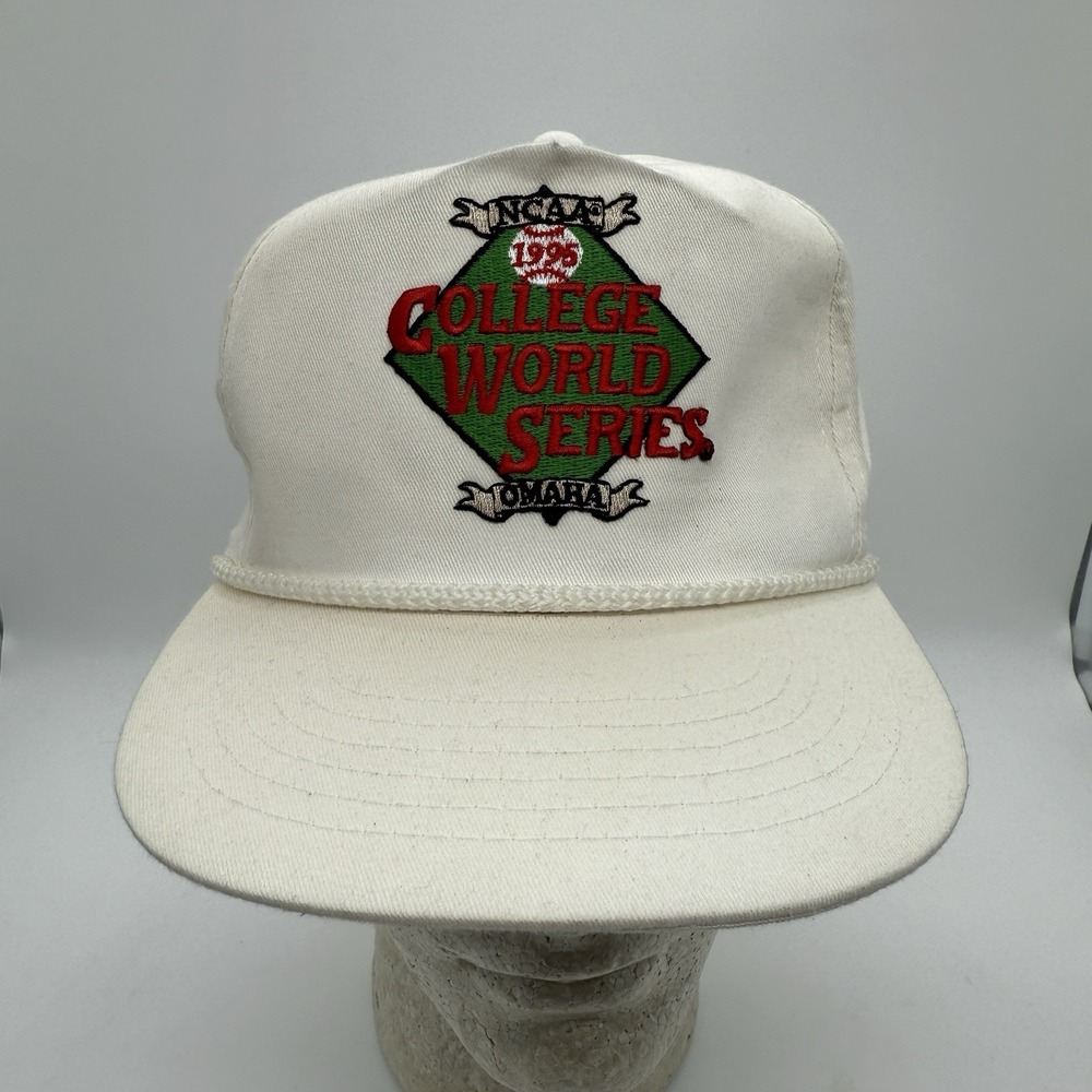 Vintage 1995 NCAA College World Series Omaha Snapback Hat The Sportsman Cap